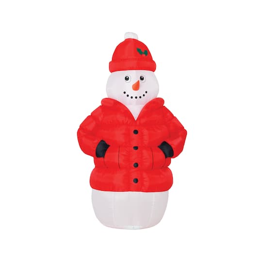 A Holiday Company 6ft. Inflatable Snowman in Puffy Jacket